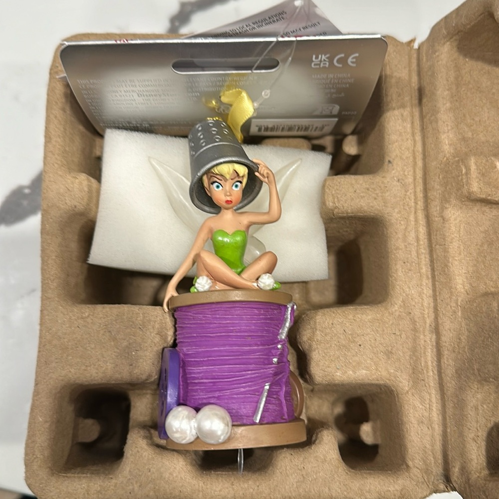 Disney Tinker Bell Light-Up Living Magic Sketchbook Ornament Peter Pan Brand New